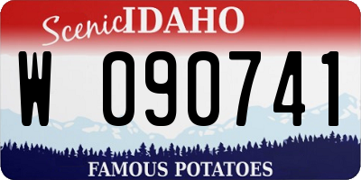 ID license plate W090741