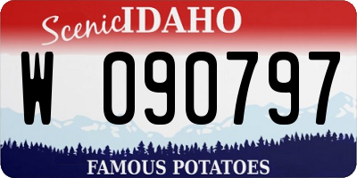 ID license plate W090797