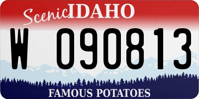 ID license plate W090813