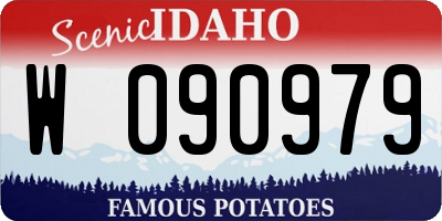 ID license plate W090979