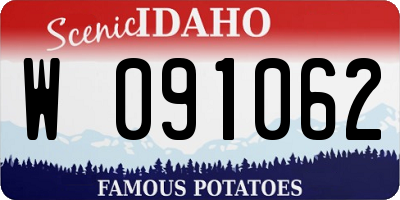 ID license plate W091062