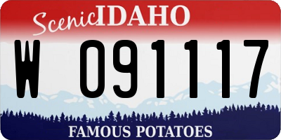 ID license plate W091117