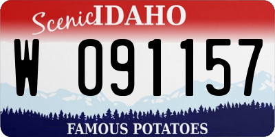 ID license plate W091157