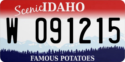 ID license plate W091215