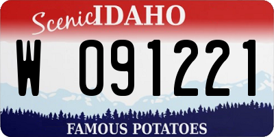 ID license plate W091221
