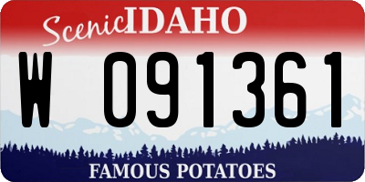 ID license plate W091361