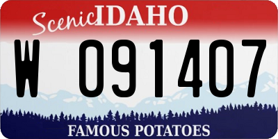 ID license plate W091407