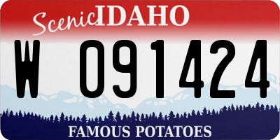 ID license plate W091424