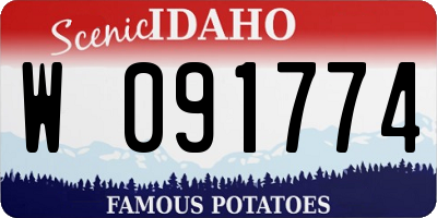 ID license plate W091774