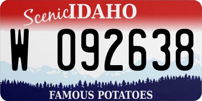 ID license plate W092638