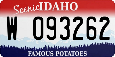 ID license plate W093262
