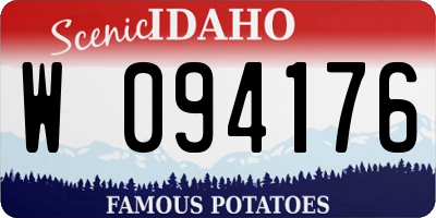 ID license plate W094176
