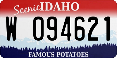 ID license plate W094621
