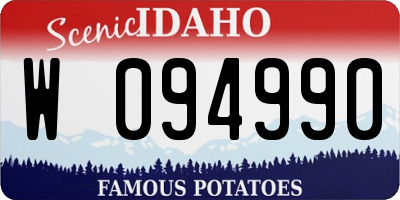 ID license plate W094990
