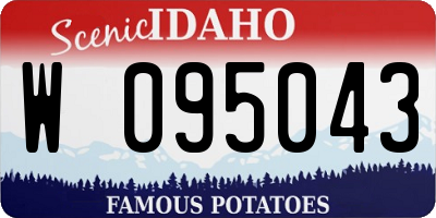 ID license plate W095043