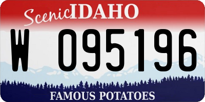 ID license plate W095196