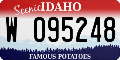 ID license plate W095248