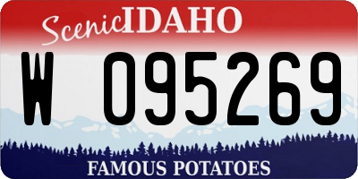 ID license plate W095269