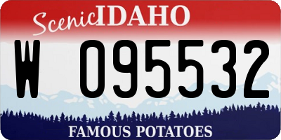 ID license plate W095532