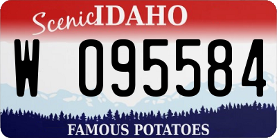 ID license plate W095584