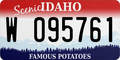 ID license plate W095761