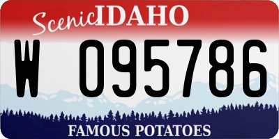 ID license plate W095786