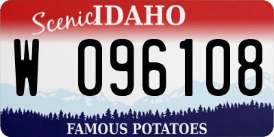 ID license plate W096108