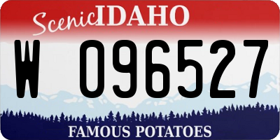 ID license plate W096527