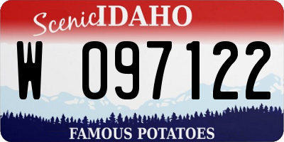 ID license plate W097122