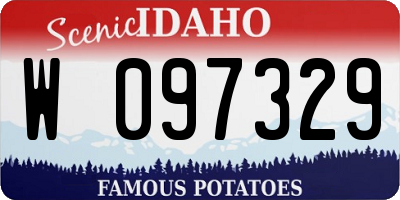 ID license plate W097329