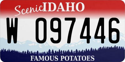 ID license plate W097446
