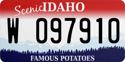 ID license plate W097910