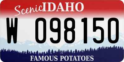 ID license plate W098150