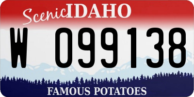 ID license plate W099138