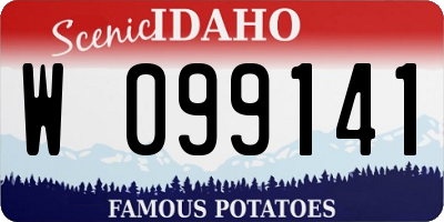 ID license plate W099141