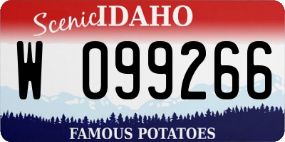 ID license plate W099266