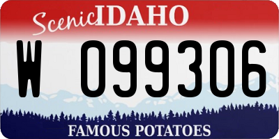 ID license plate W099306