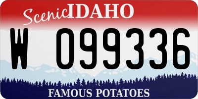 ID license plate W099336
