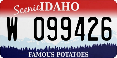ID license plate W099426