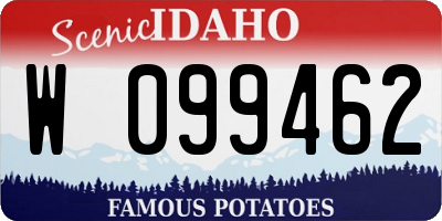 ID license plate W099462