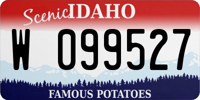 ID license plate W099527