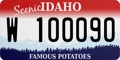 ID license plate W100090