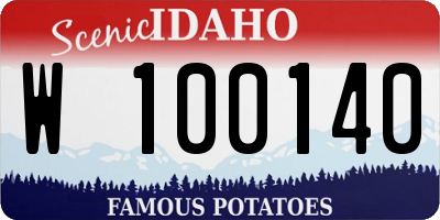 ID license plate W100140