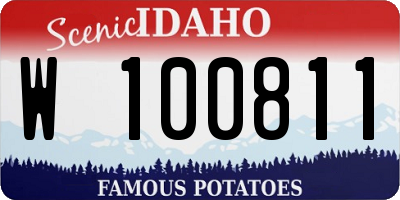 ID license plate W100811