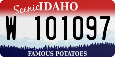 ID license plate W101097