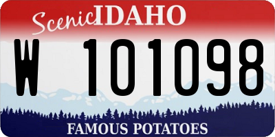 ID license plate W101098