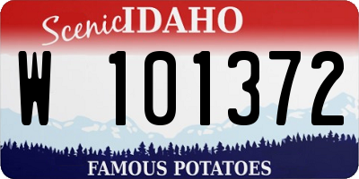 ID license plate W101372