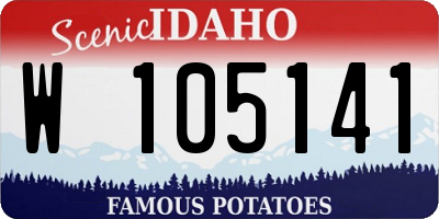 ID license plate W105141