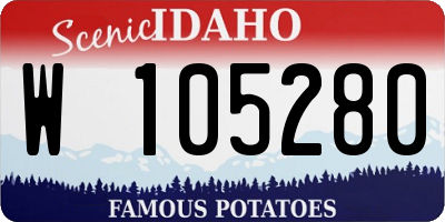 ID license plate W105280