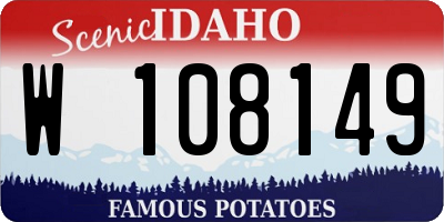 ID license plate W108149
